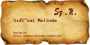 Szávai Melinda névjegykártya